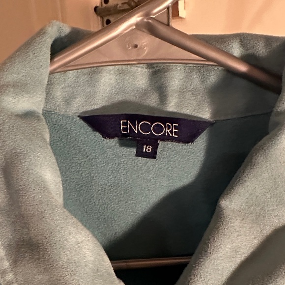 Encore Light Blue Zip-Up Jacket - Picture 2 of 4